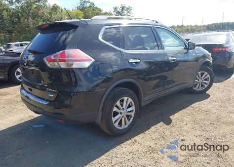 2014 Nissan Rogue Sv из США, поврежденный, VIN 5N1AT2MV9EC820835